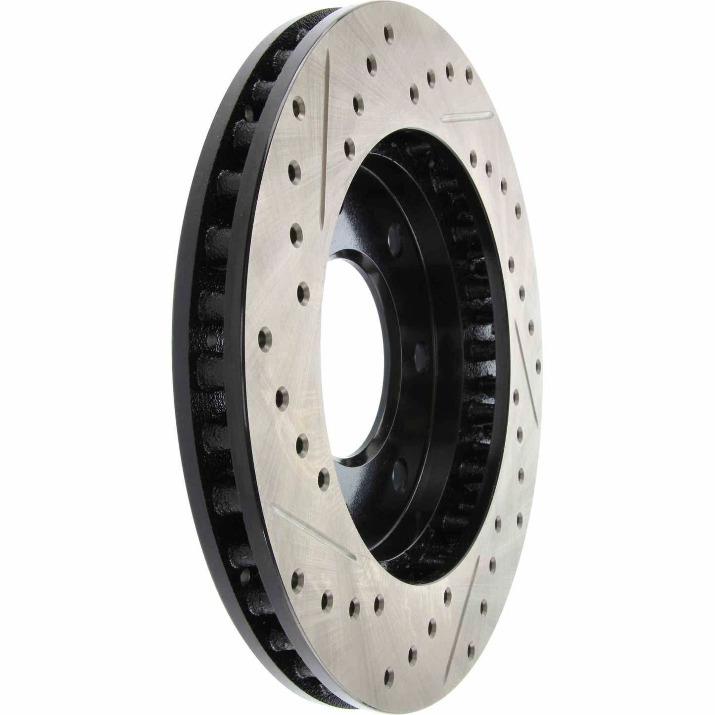 StopTech Sport Drilled/Slotted Brake Rotor; Front Left