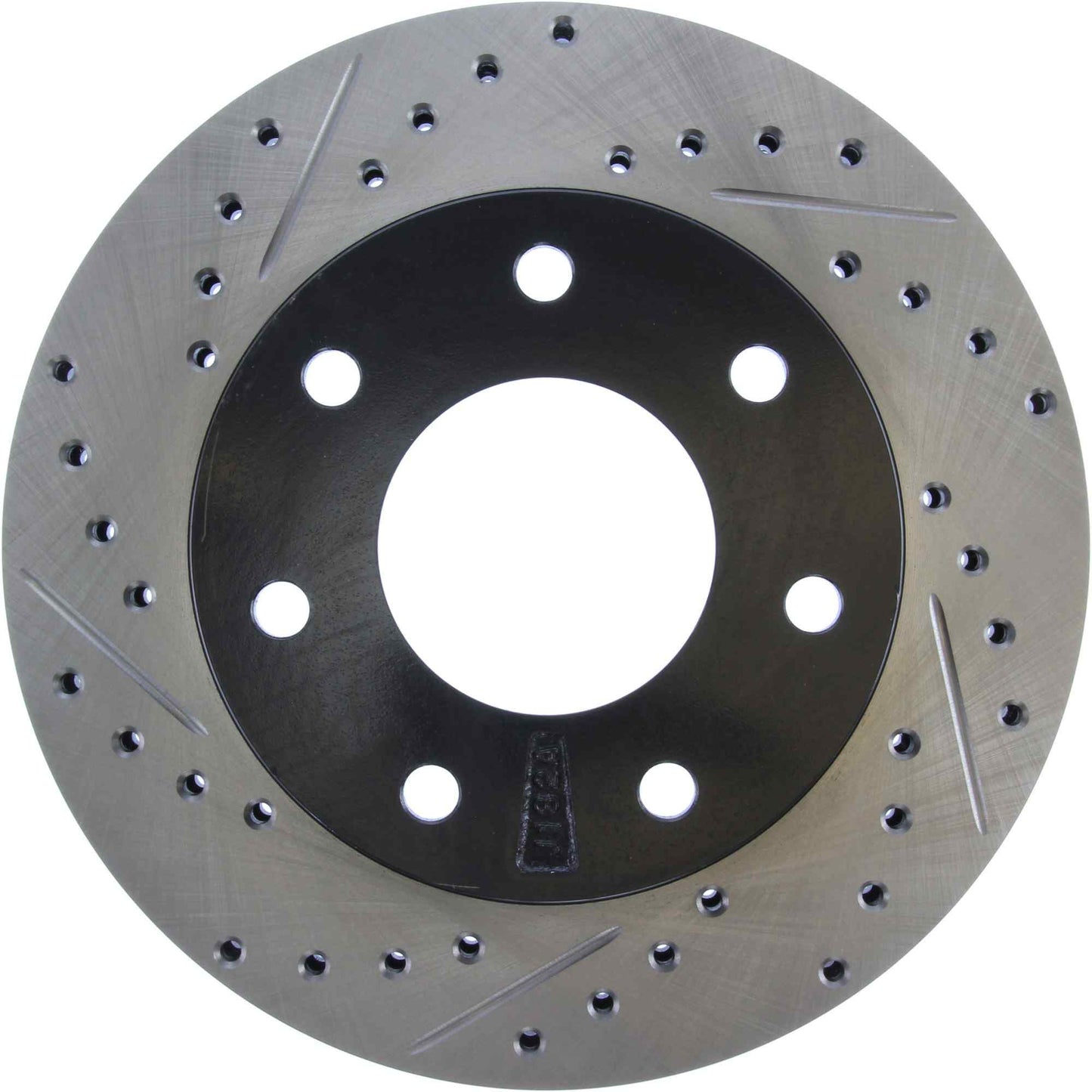 StopTech Sport Drilled/Slotted Brake Rotor; Front Right