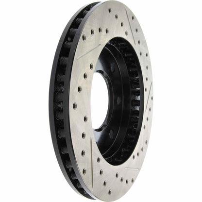 StopTech Sport Drilled/Slotted Brake Rotor; Front Right