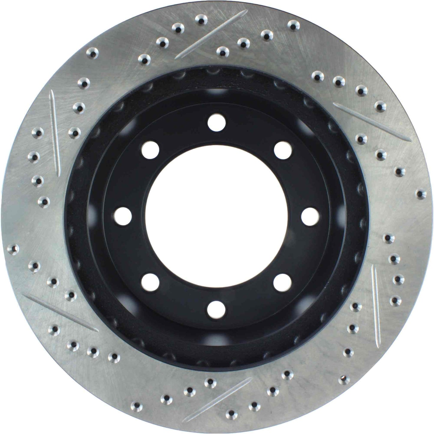 StopTech Sport Drilled/Slotted Brake Rotor; Front Left