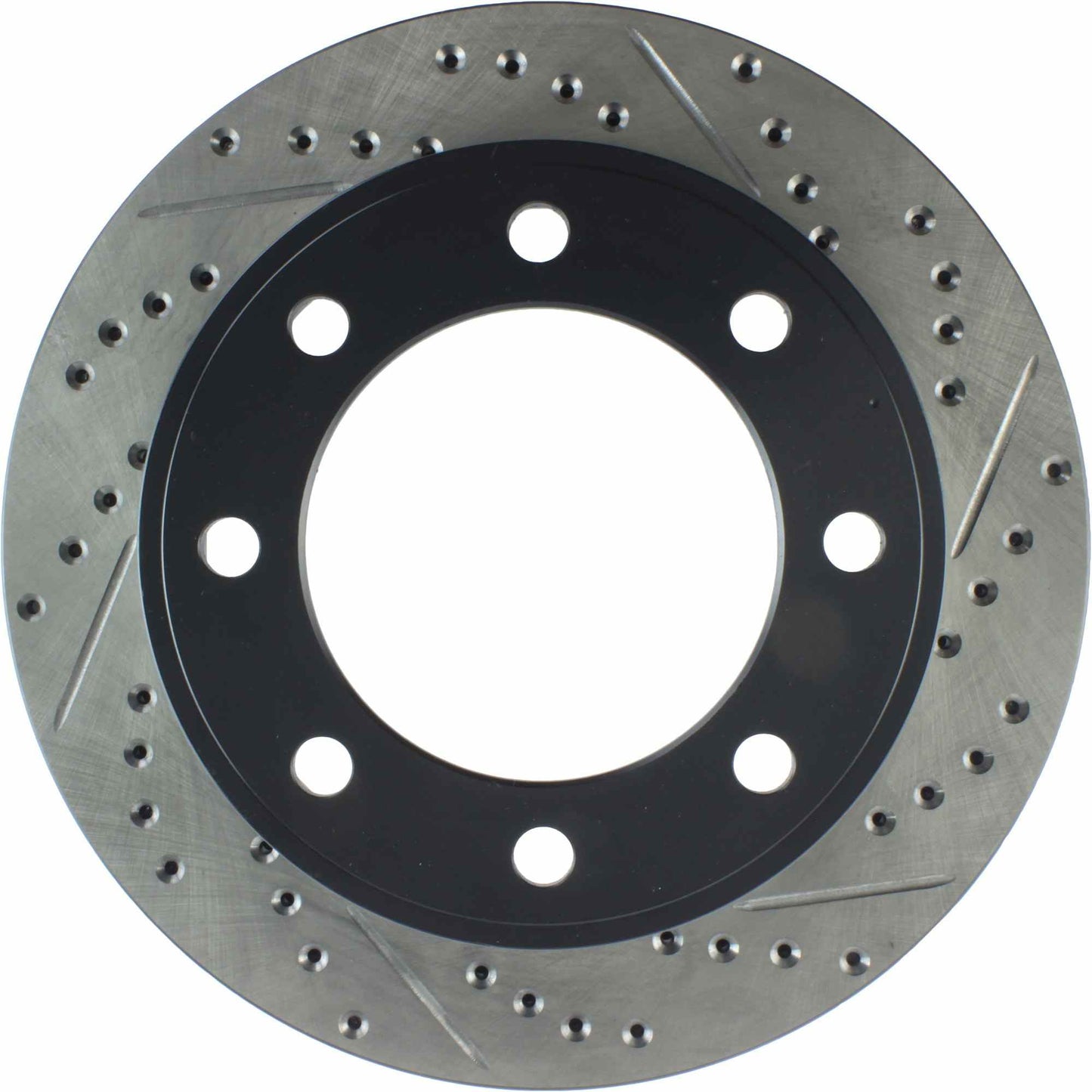 StopTech Sport Drilled/Slotted Brake Rotor; Front Left