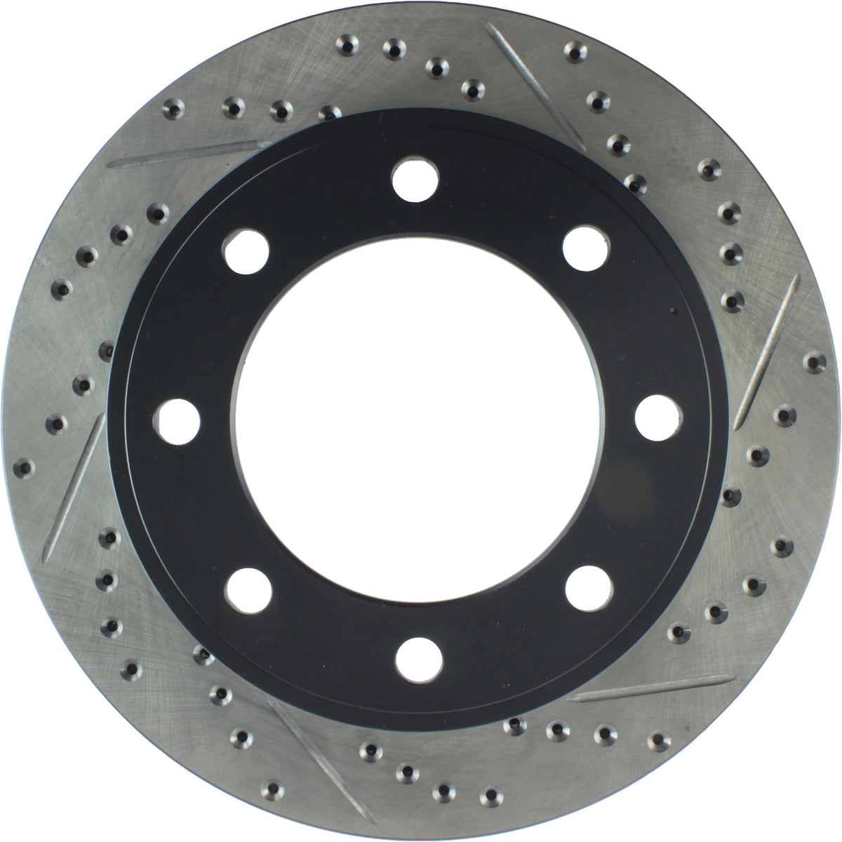 StopTech Sport Drilled/Slotted Brake Rotor; Front Left