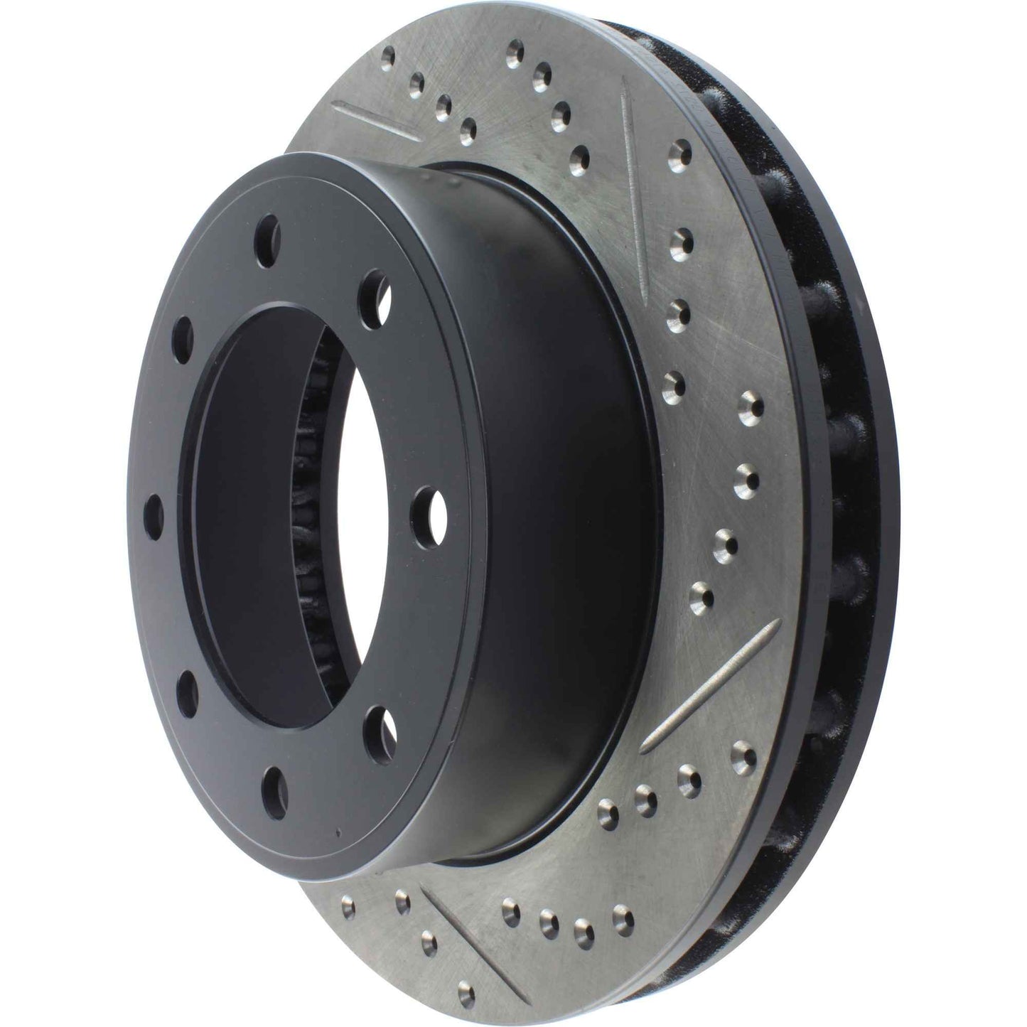 StopTech Sport Drilled/Slotted Brake Rotor; Front Left