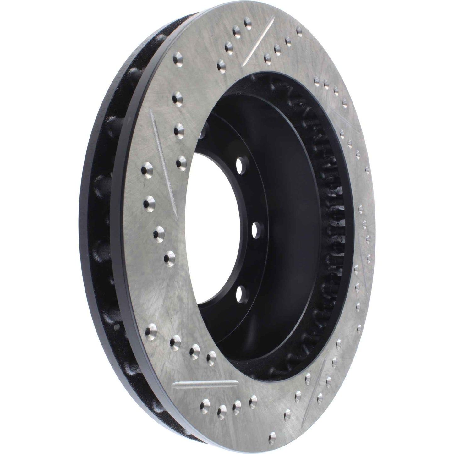 StopTech Sport Drilled/Slotted Brake Rotor; Front Left