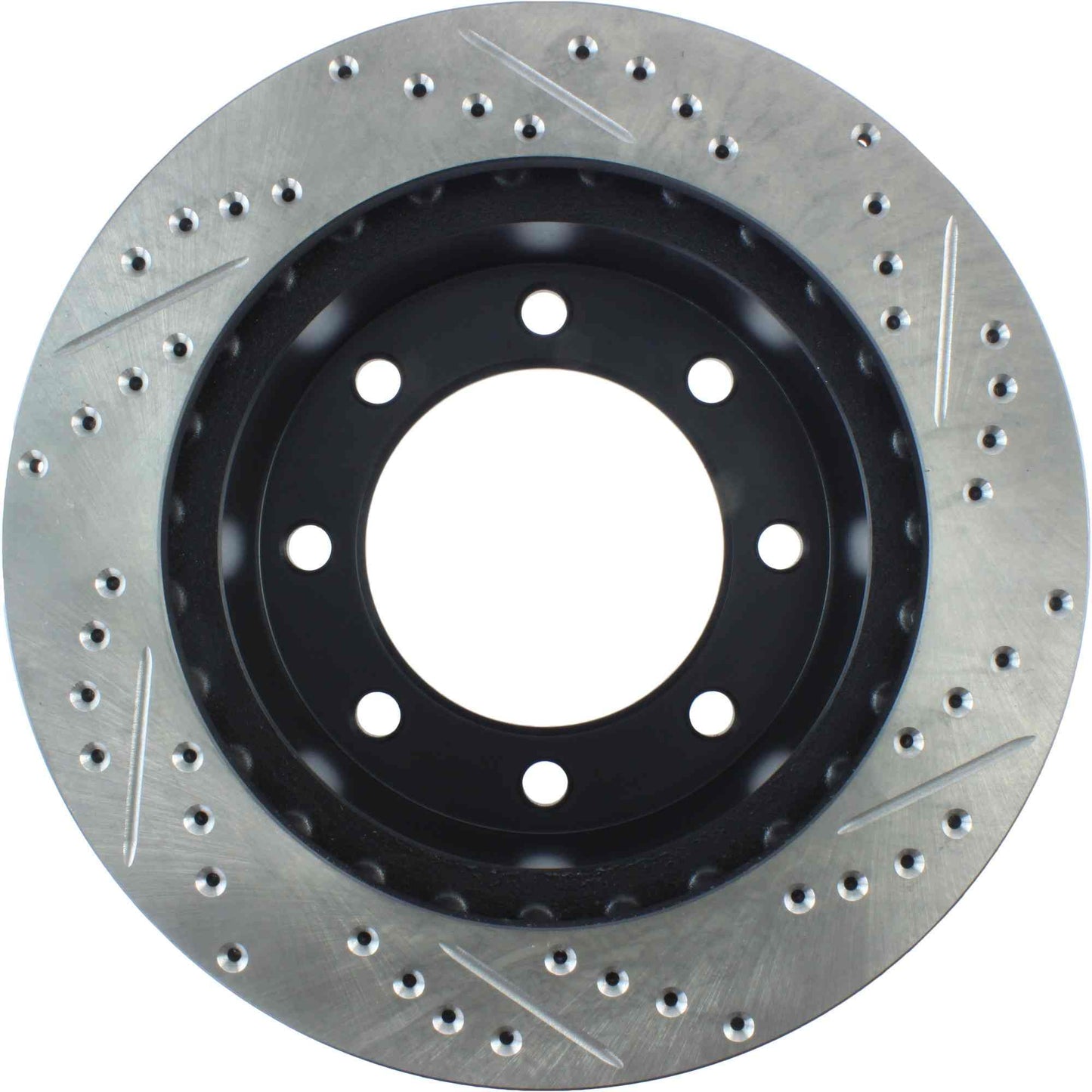 StopTech Sport Drilled/Slotted Brake Rotor; Front Right
