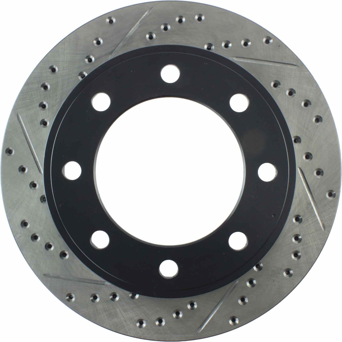 StopTech Sport Drilled/Slotted Brake Rotor; Front Right