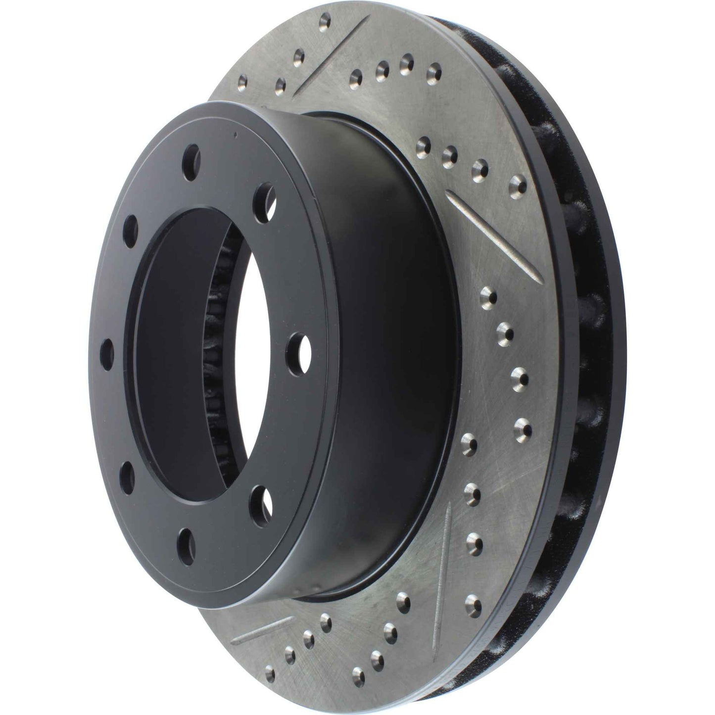 StopTech Sport Drilled/Slotted Brake Rotor; Front Right