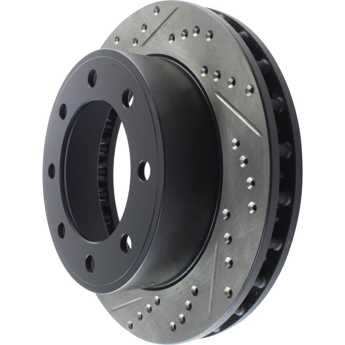 StopTech Sport Drilled/Slotted Brake Rotor; Front Right