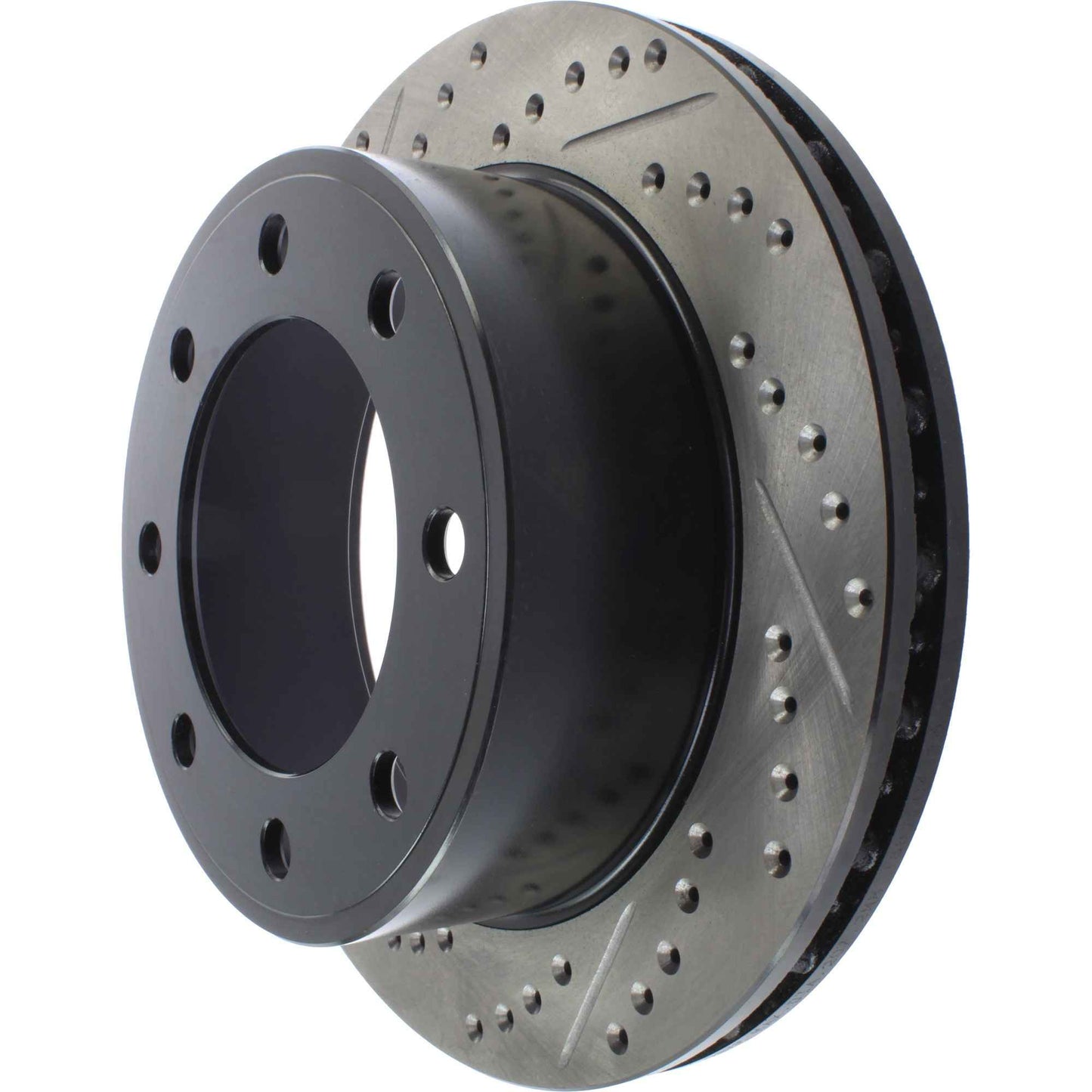 StopTech 00-05 Ford Excursion SportStop Cryo Slotted & Drilled Right Rear Rotor 127.65071CR