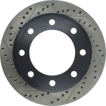 StopTech Sport Drilled/Slotted Brake Rotor; Rear Right