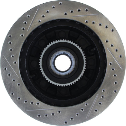 StopTech Sport Drilled/Slotted Brake Rotor; Front Left