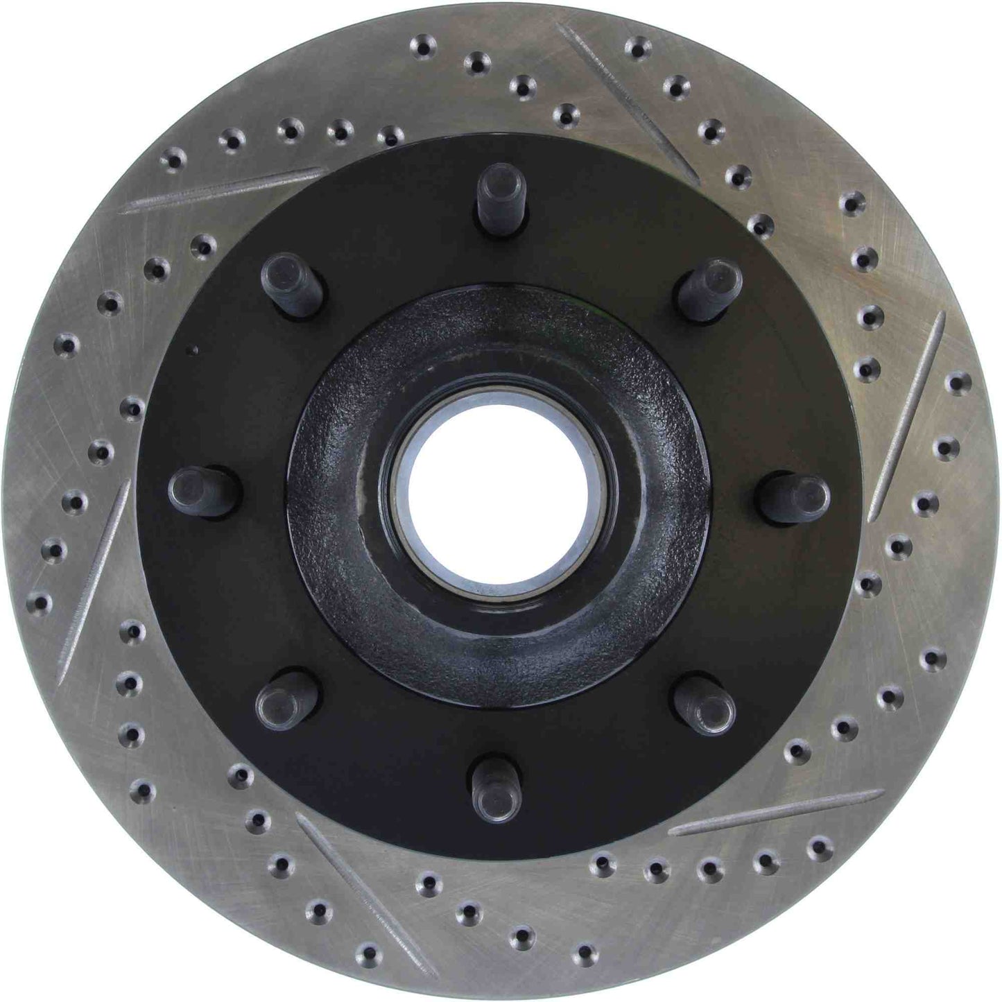 StopTech Sport Drilled/Slotted Brake Rotor; Front Left