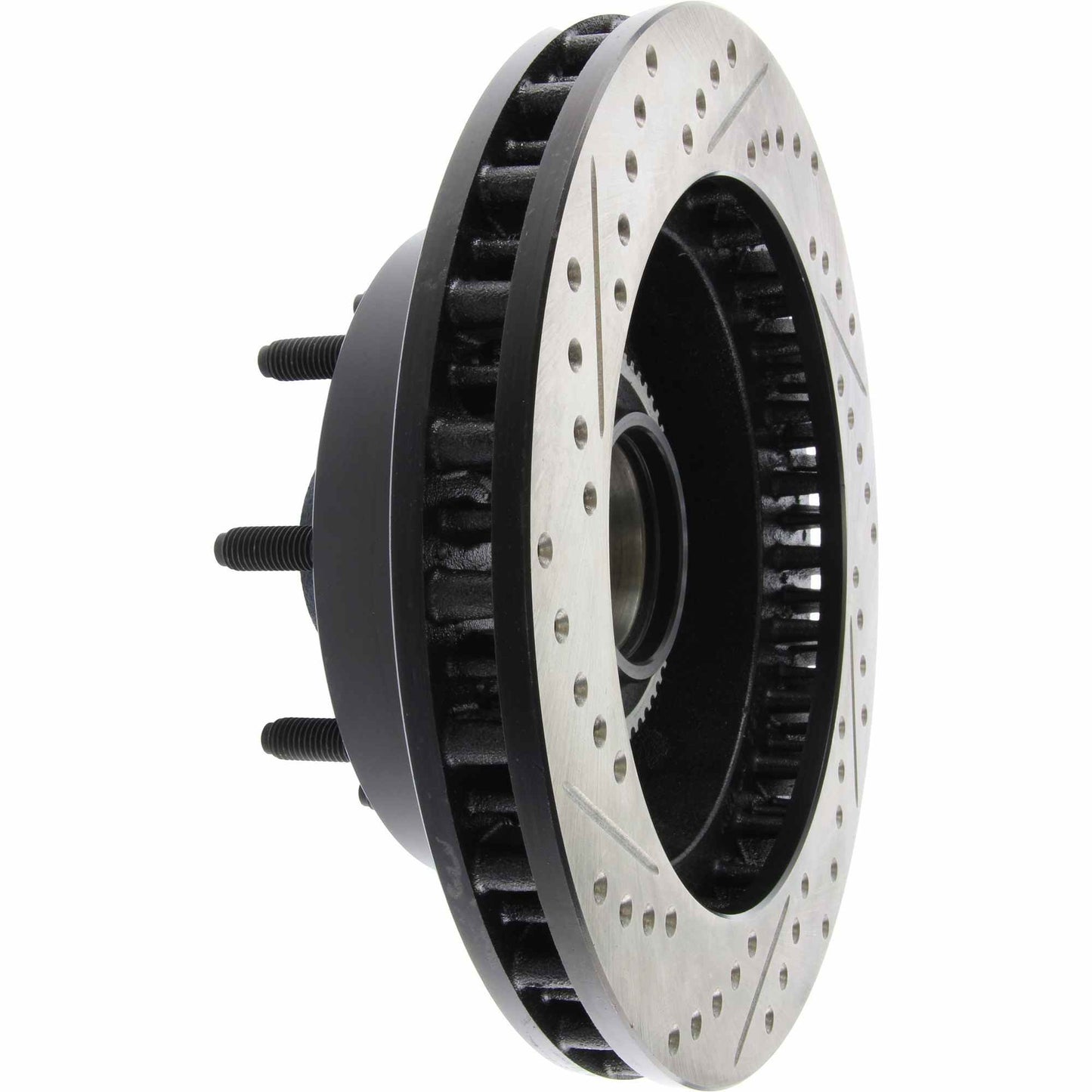 StopTech Sport Drilled/Slotted Brake Rotor; Front Left