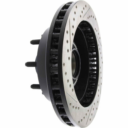StopTech Sport Drilled/Slotted Brake Rotor; Front Left