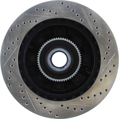 StopTech Sport Drilled/Slotted Brake Rotor; Front Right