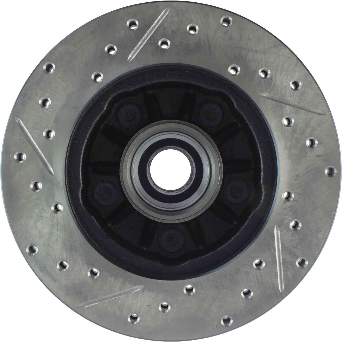StopTech Sport Drilled/Slotted Brake Rotor; Front Left