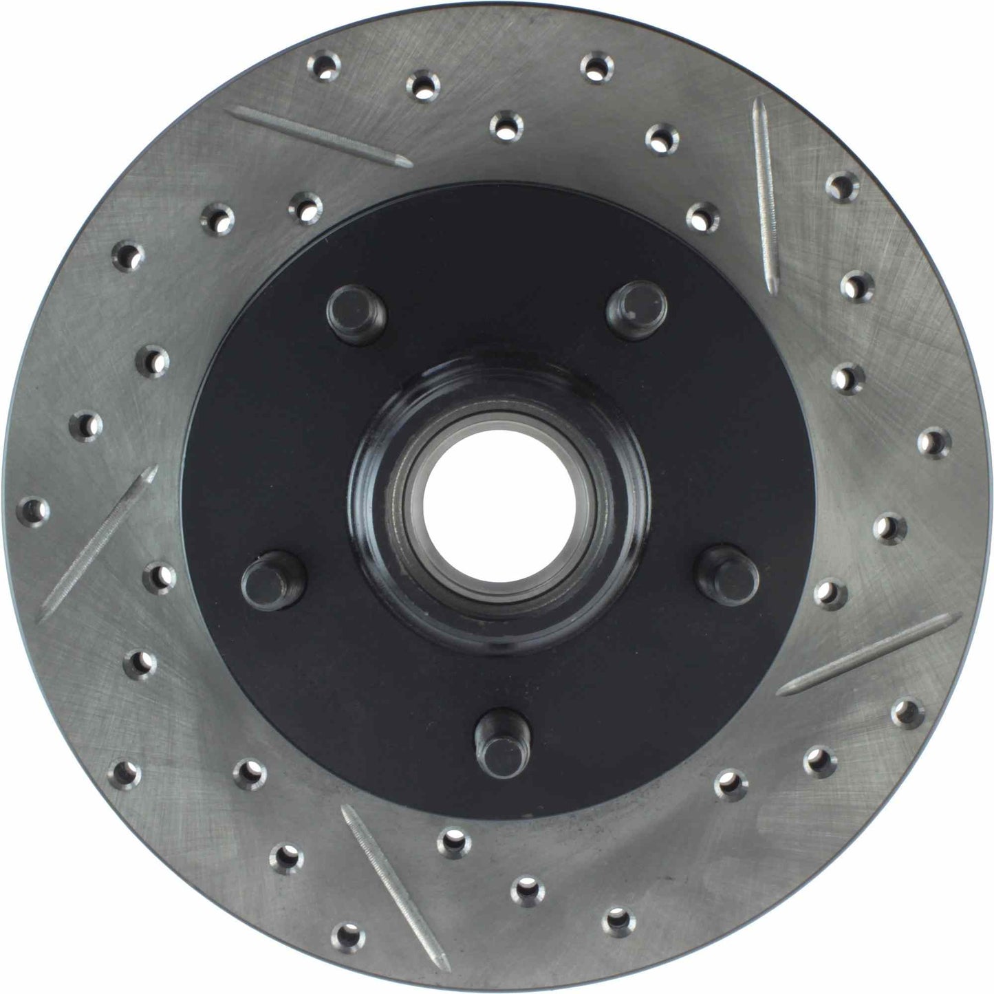 StopTech Sport Drilled/Slotted Brake Rotor; Front Left