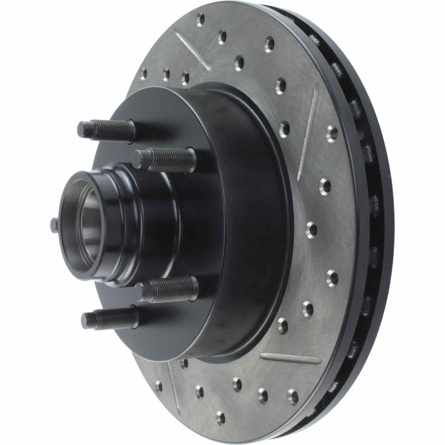 StopTech Sport Drilled/Slotted Brake Rotor; Front Left