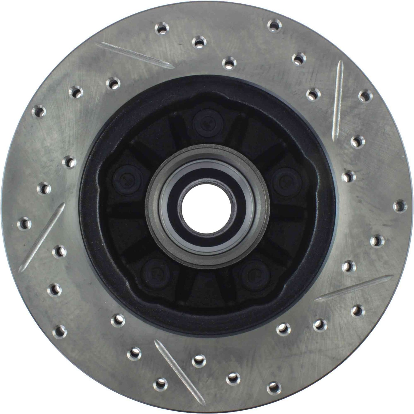 StopTech Sport Drilled/Slotted Brake Rotor; Front Right