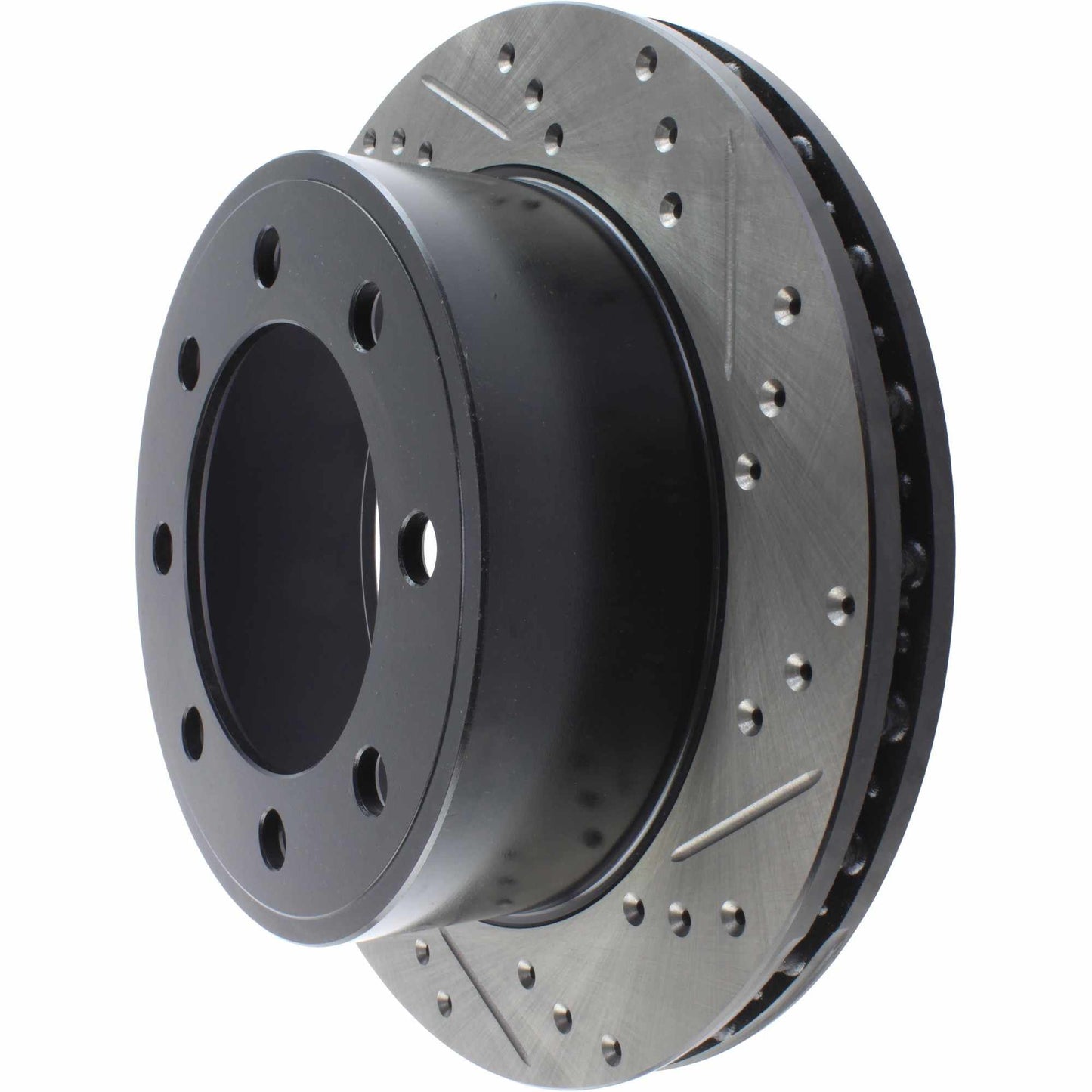 StopTech Sport Drilled/Slotted Brake Rotor; Rear Left