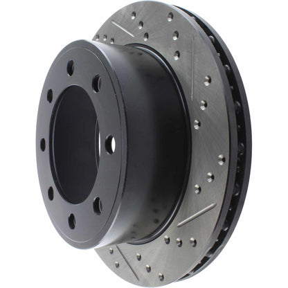 StopTech Sport Drilled/Slotted Brake Rotor; Rear Left