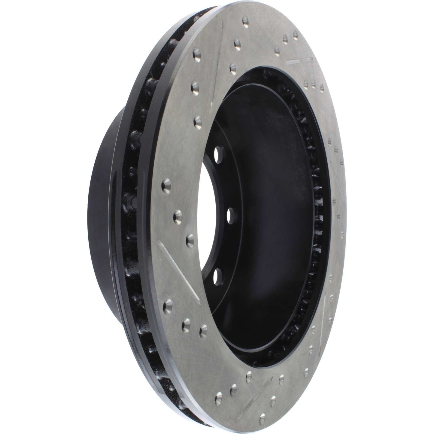 StopTech Sport Drilled/Slotted Brake Rotor; Rear Left
