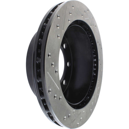 StopTech Sport Drilled/Slotted Brake Rotor; Rear Left