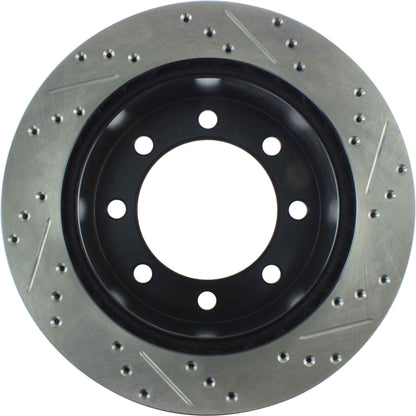 StopTech Sport Drilled/Slotted Brake Rotor; Rear Right