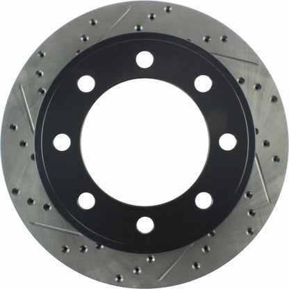StopTech Sport Drilled/Slotted Brake Rotor; Rear Right
