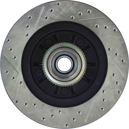 StopTech Sport Drilled/Slotted Brake Rotor; Front Left