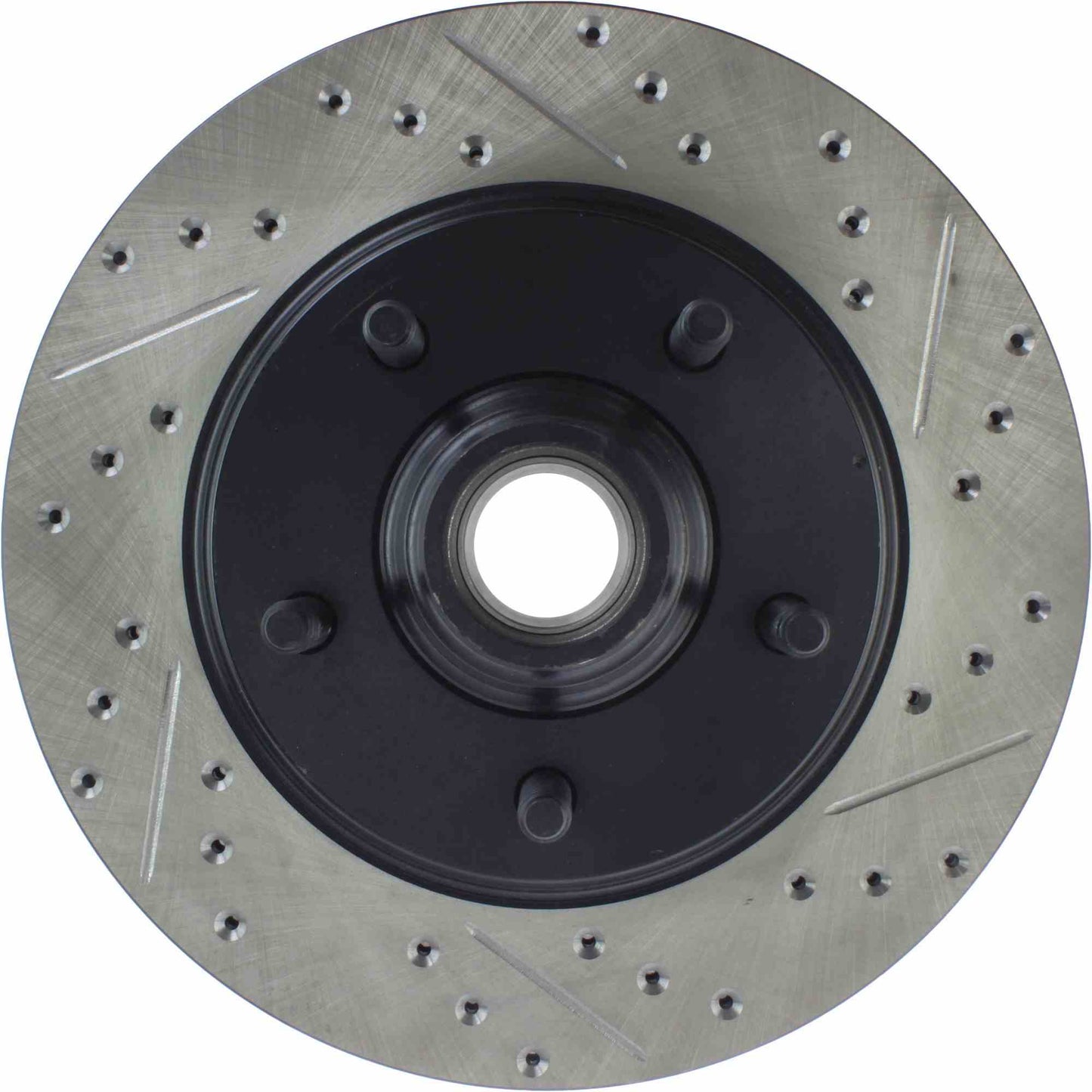 StopTech Sport Drilled/Slotted Brake Rotor; Front Left