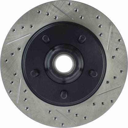 StopTech Sport Drilled/Slotted Brake Rotor; Front Left