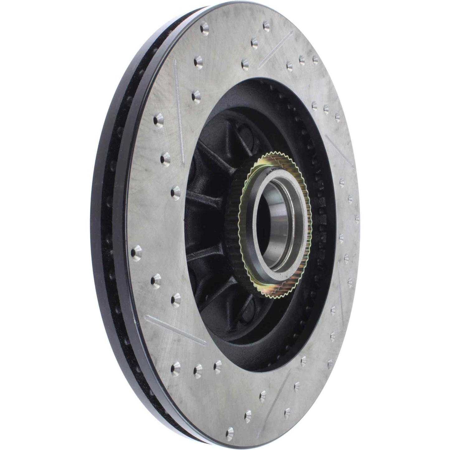 StopTech Sport Drilled/Slotted Brake Rotor; Front Left