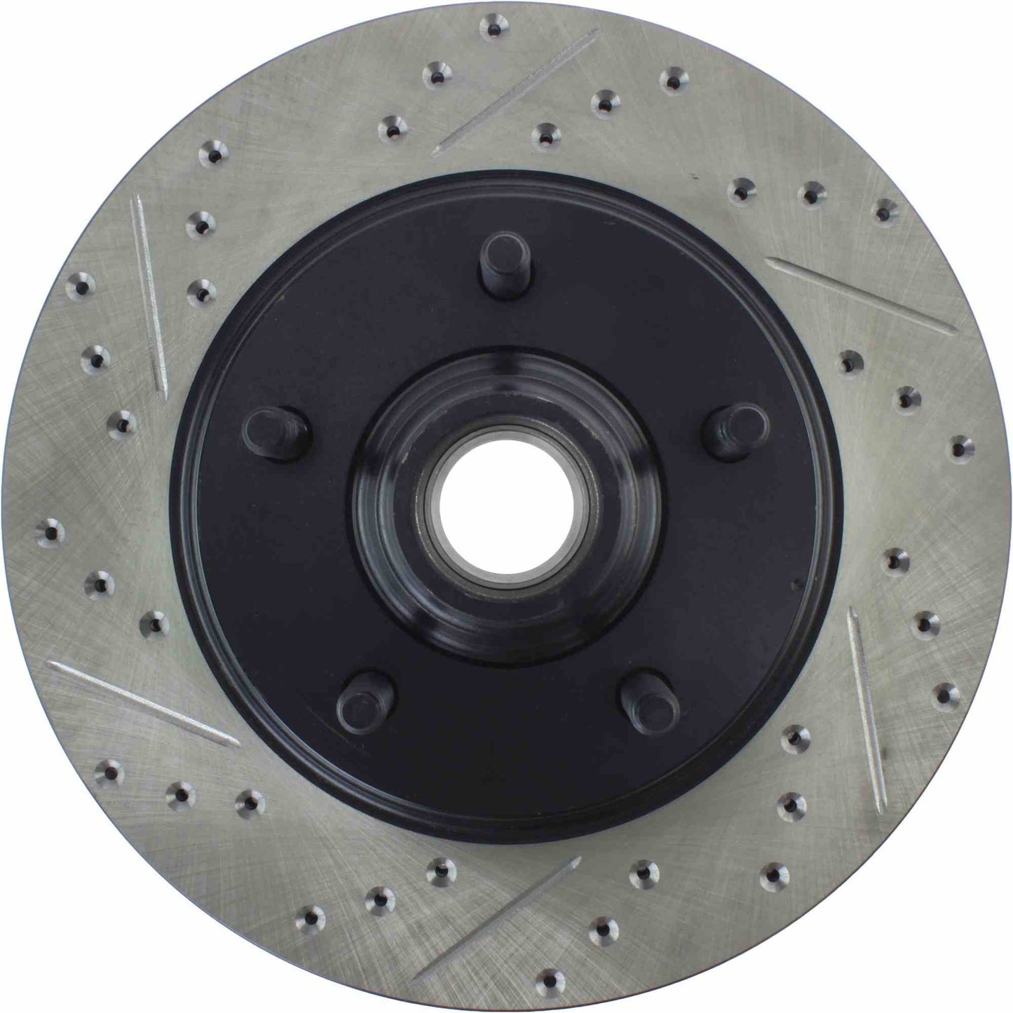 StopTech Sport Drilled/Slotted Brake Rotor; Front Right