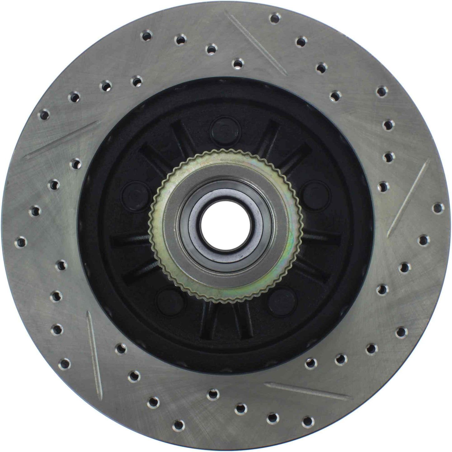 StopTech Sport Drilled/Slotted Brake Rotor; Front Right