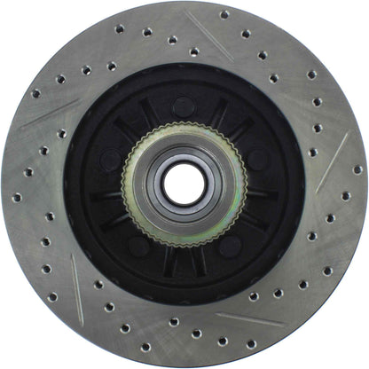 StopTech Sport Drilled/Slotted Brake Rotor; Front Right