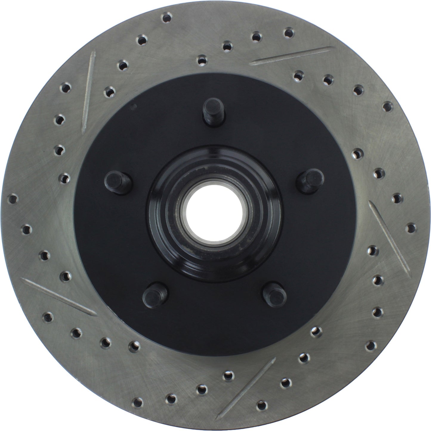 StopTech Sport Drilled/Slotted Brake Rotor; Front Right