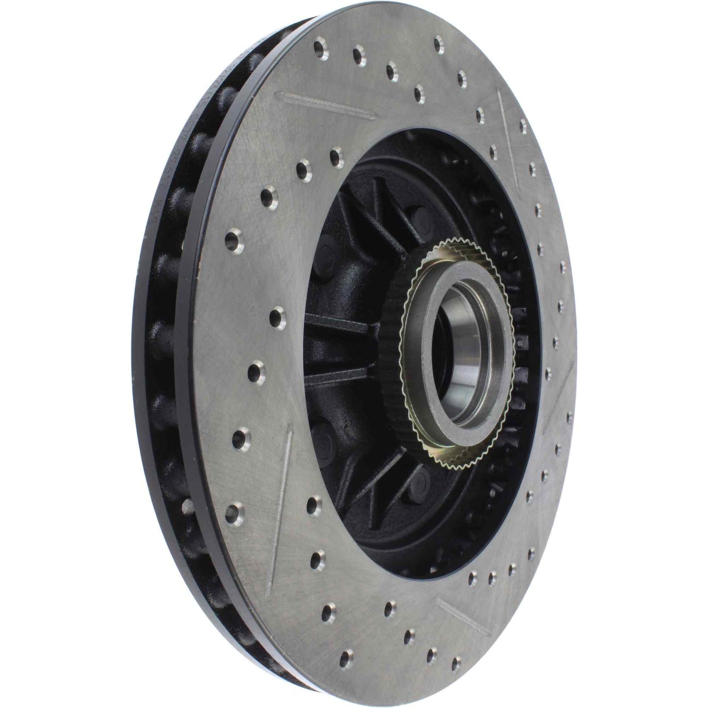 StopTech Sport Drilled/Slotted Brake Rotor; Front Right