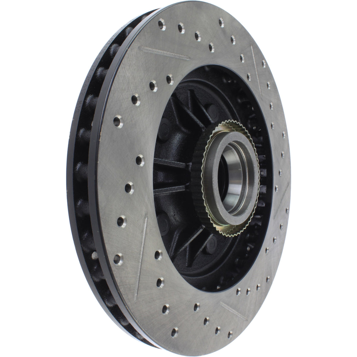 StopTech Sport Drilled/Slotted Brake Rotor; Front Right