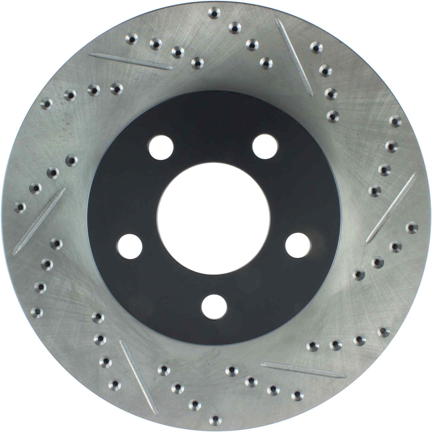 StopTech Sport Drilled/Slotted Brake Rotor; Front Left
