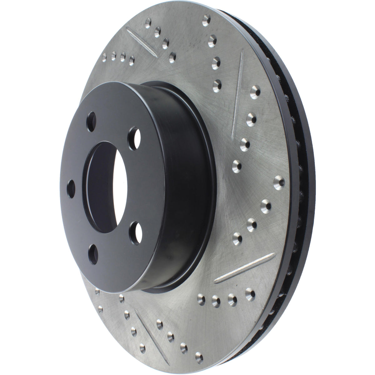 StopTech Sport Drilled/Slotted Brake Rotor; Front Left
