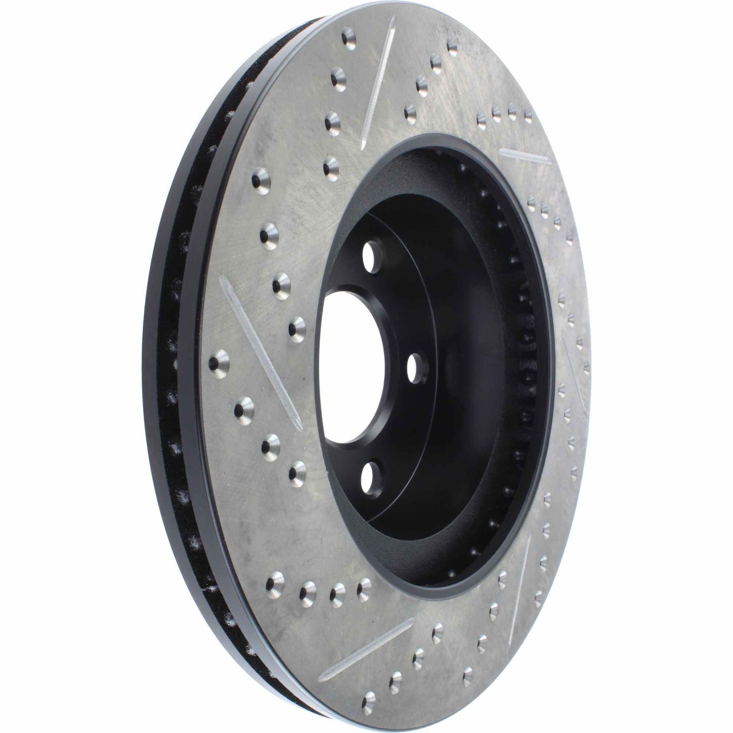StopTech Sport Drilled/Slotted Brake Rotor; Front Left