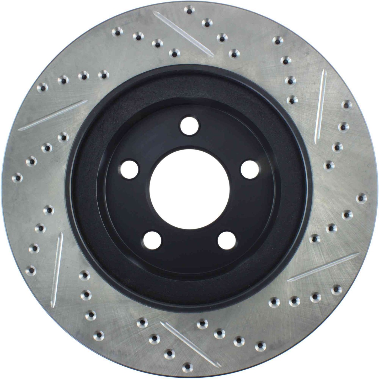 StopTech Sport Drilled/Slotted Brake Rotor; Front Right