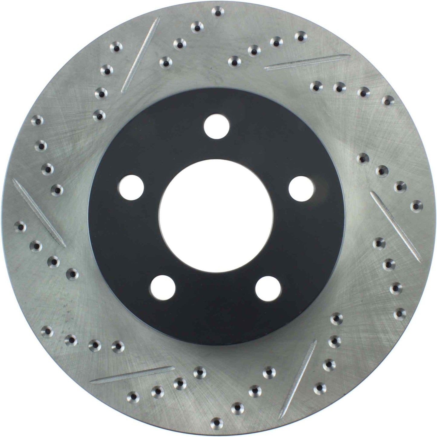 StopTech Sport Drilled/Slotted Brake Rotor; Front Right