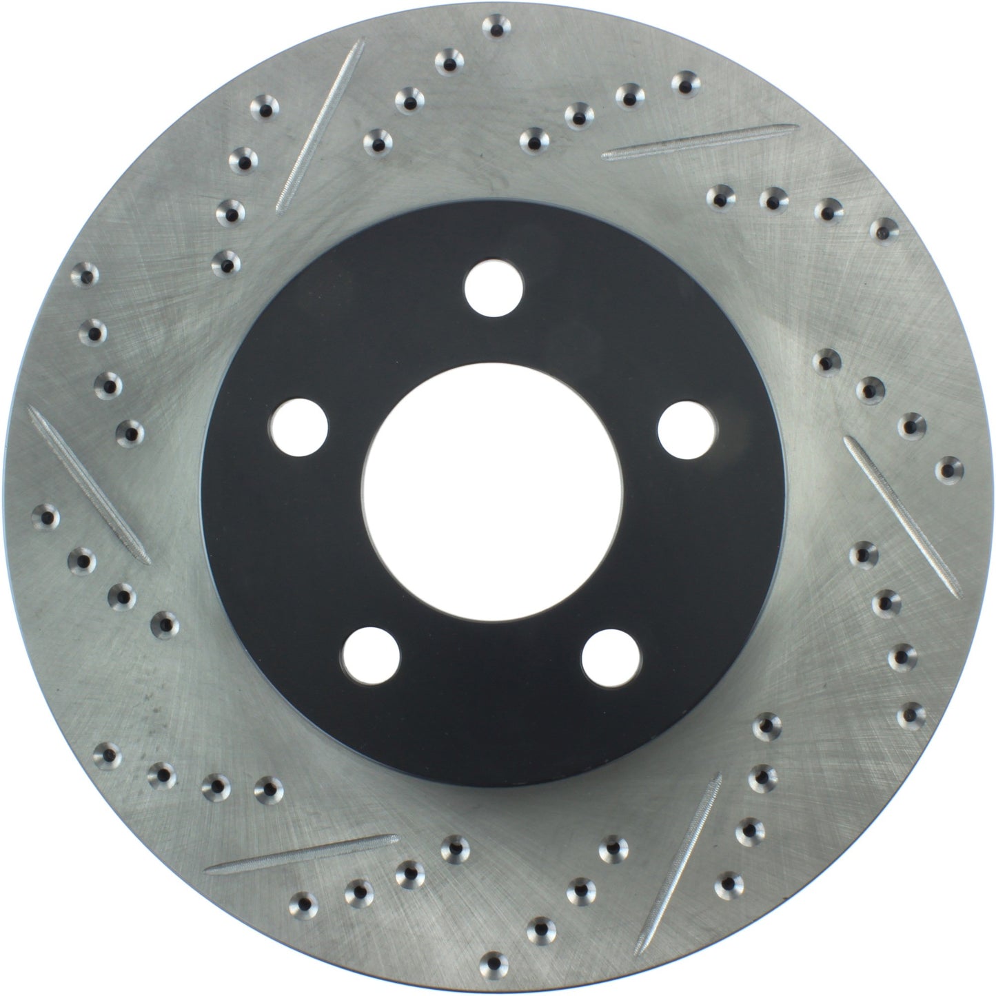 StopTech Sport Drilled/Slotted Brake Rotor; Front Right