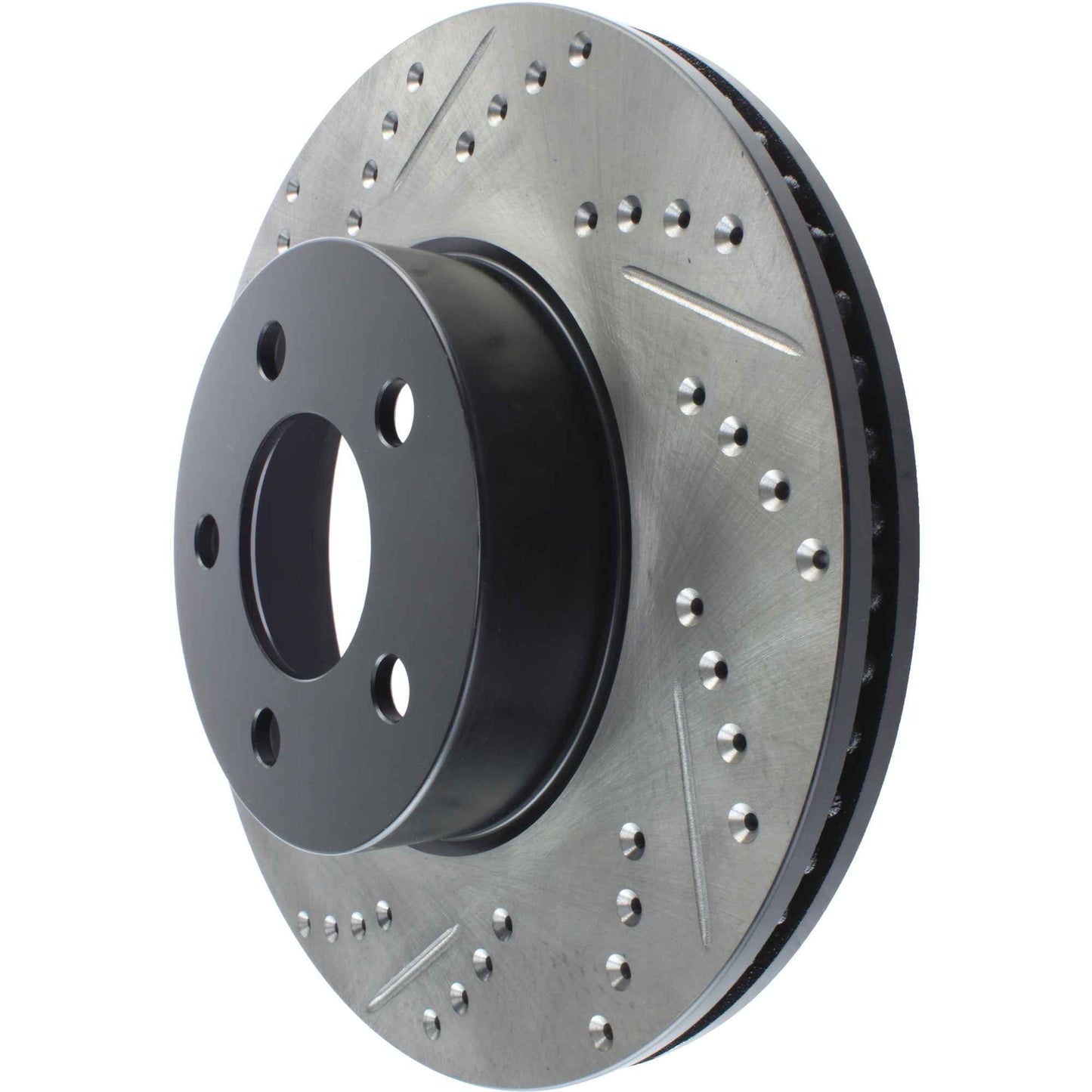 StopTech Sport Drilled/Slotted Brake Rotor; Front Right