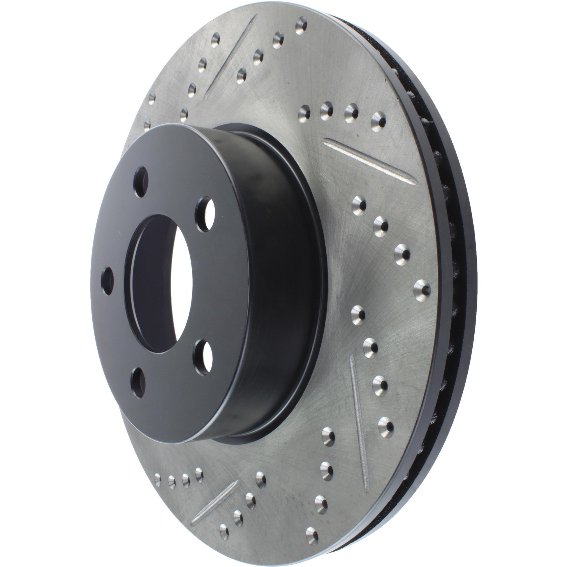 StopTech Sport Drilled/Slotted Brake Rotor; Front Right