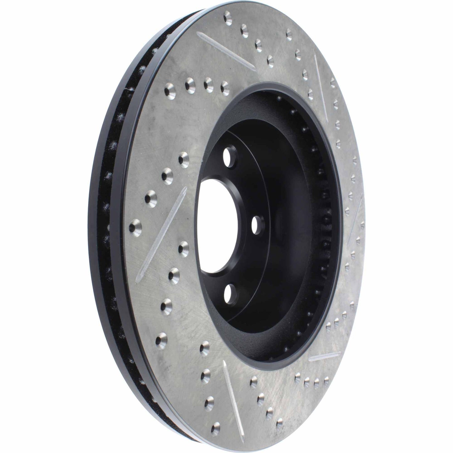 StopTech Sport Drilled/Slotted Brake Rotor; Front Right