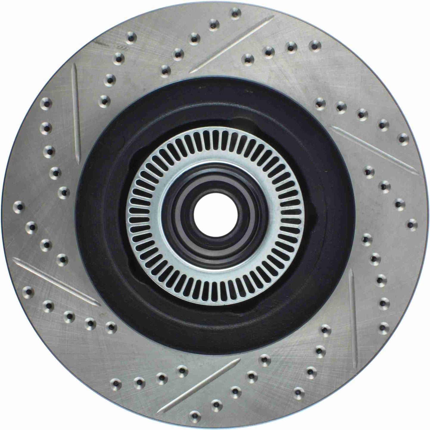 StopTech Sport Drilled/Slotted Brake Rotor; Front Left