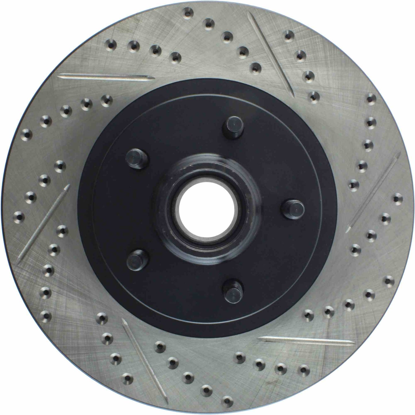 StopTech Sport Drilled/Slotted Brake Rotor; Front Left